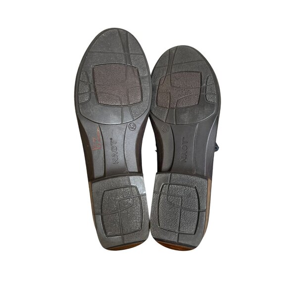 Naot Shoes Angin Loafer Womens Size 42 US 11-11.5 Black Suede Leather Slip On - Picture 8 of 14